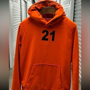 Once We Were Warriors Men’s Medium Orange Hoodie